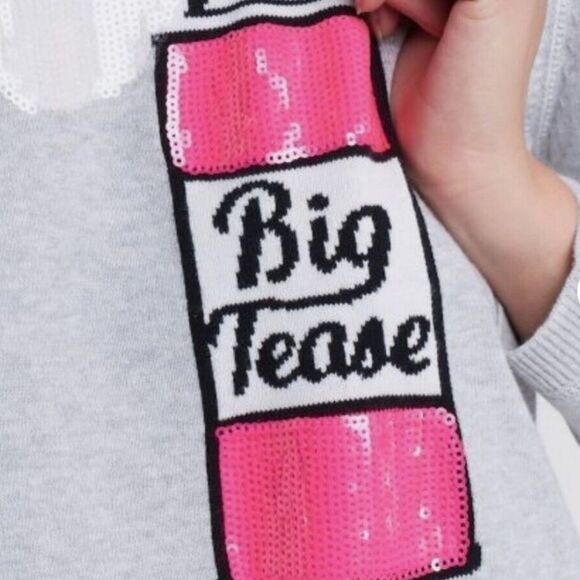 LISA TODD BIG TEASE Sweater Top Sequined details M HAIRSPRAY - Picture 2 of 7